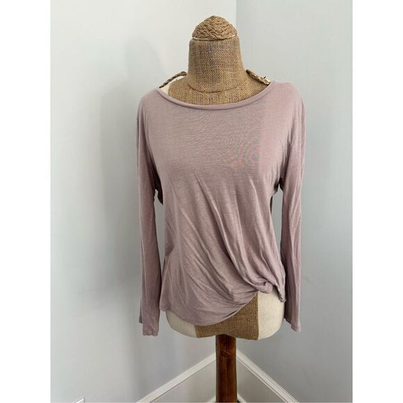 Young Fabulous & Broke long sleeve tee Sz Small blush knit front - Picture 1 of 7